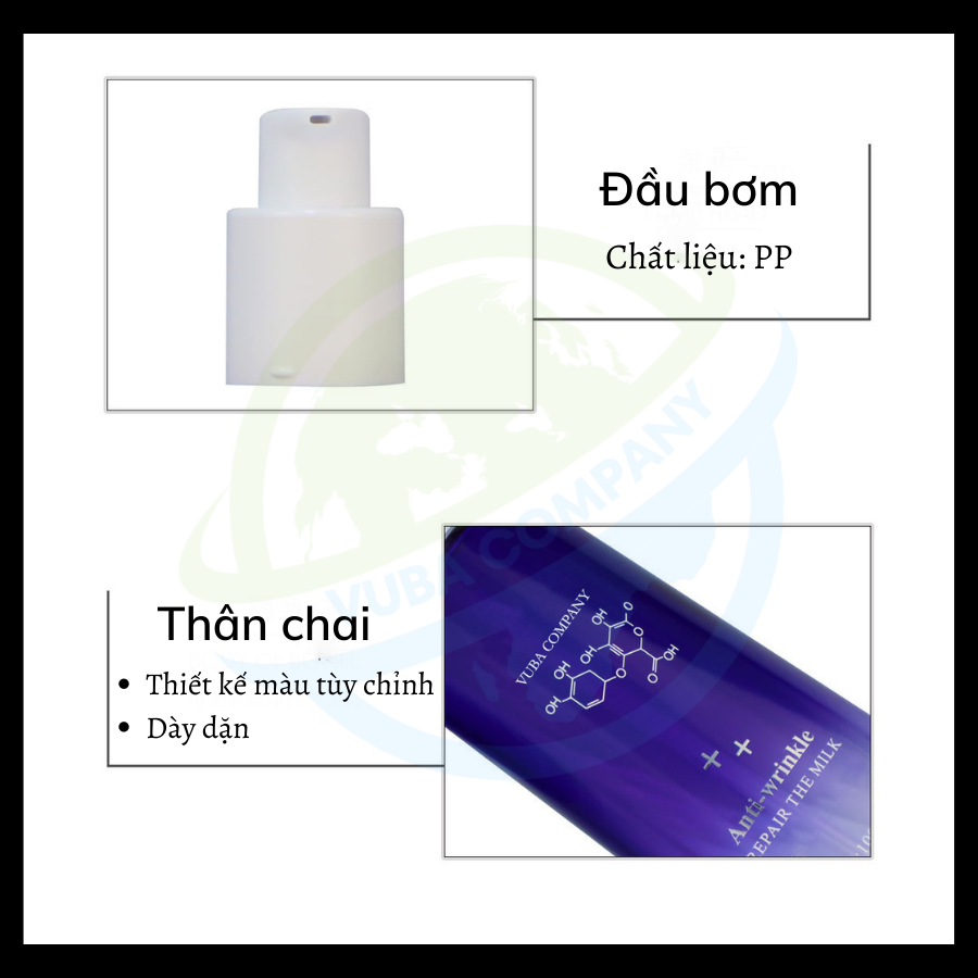 Mẫu thiết kế, chất liệu mẫu chai lọ mỹ phẩm cao cấp