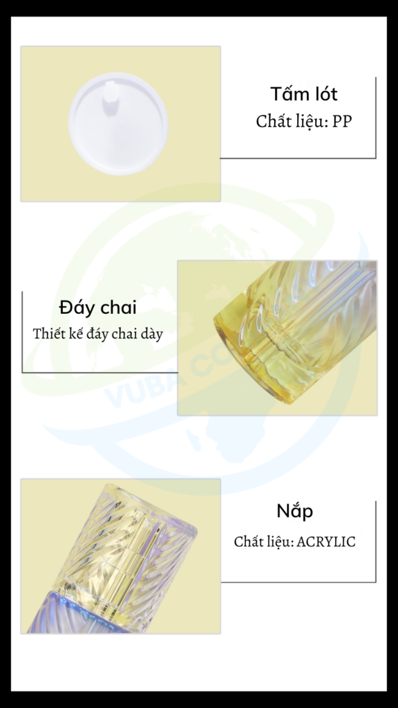 Mẫu thiết kế, chất liệu mẫu chai lọ mỹ phẩm cao cấp