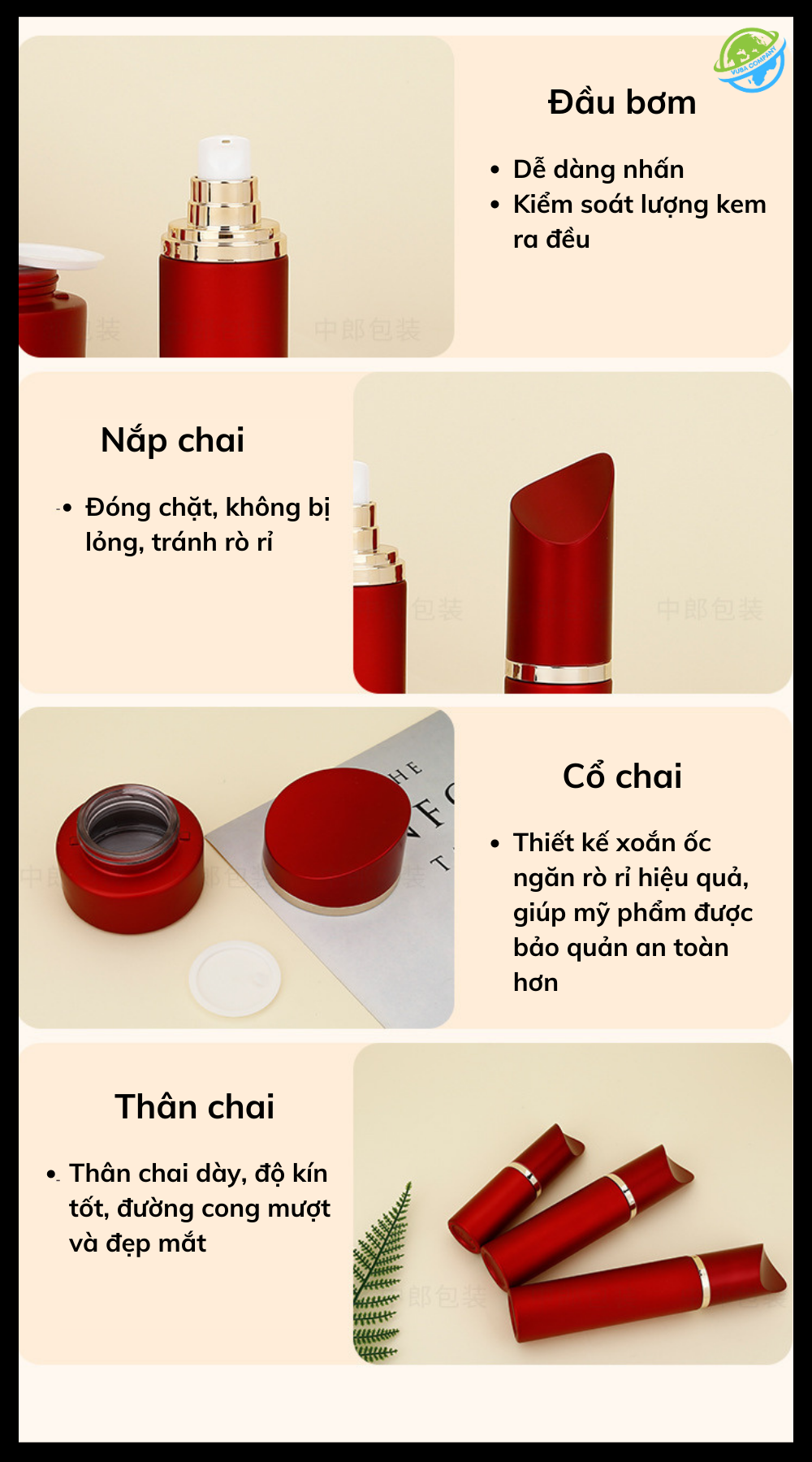 chai lọ mỹ phẩm